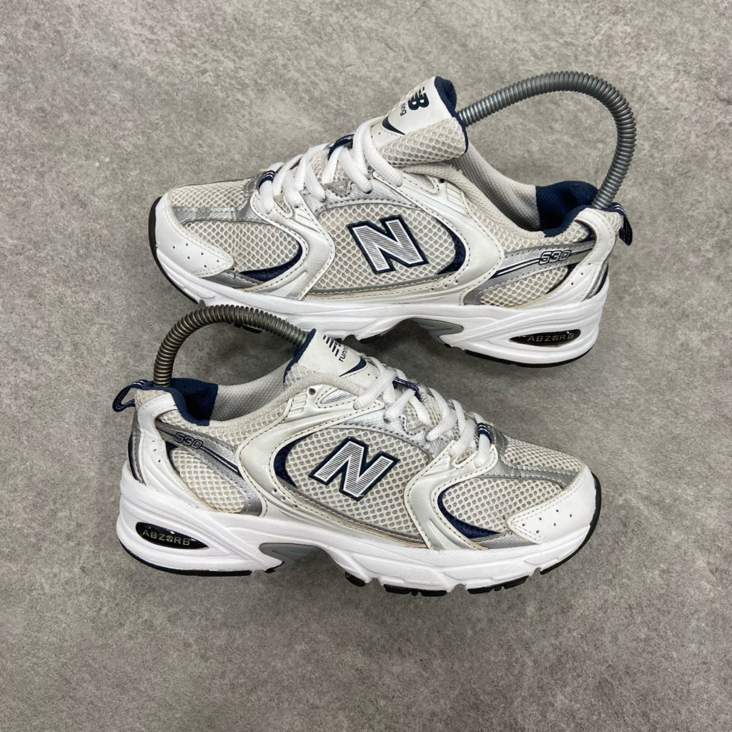 [Size 36] Rare New Balance 530 White Natural Indigo (MR530SG) Second Kondisi Mulus Nominus. Harga Ba