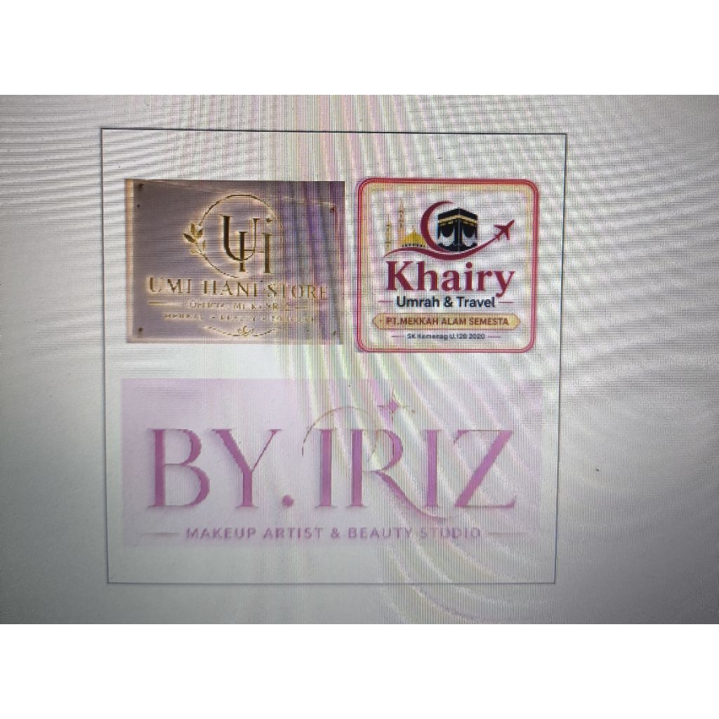 custom logo huruf timbul kayu led