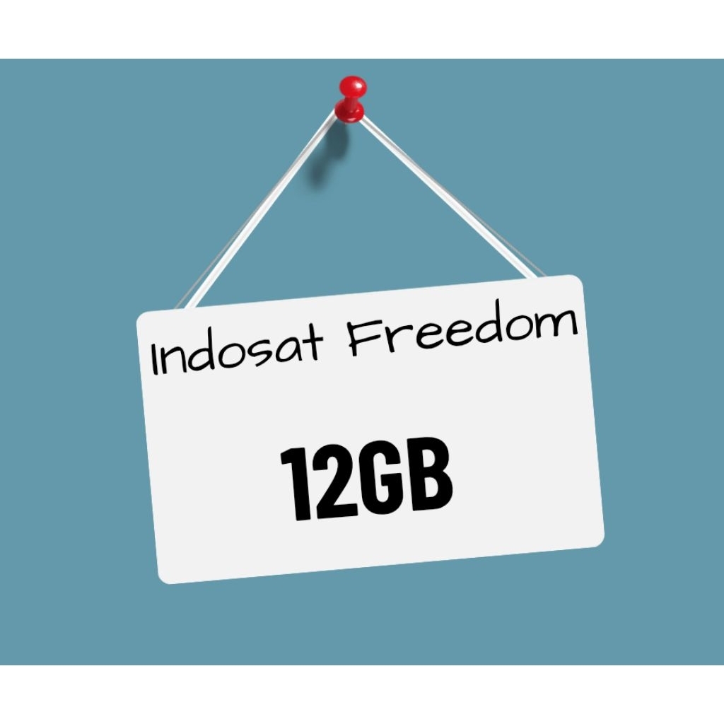 VOUCHER PAKET DATA INDOSAT 12GB / KUOTA INTERNET INDOSAT