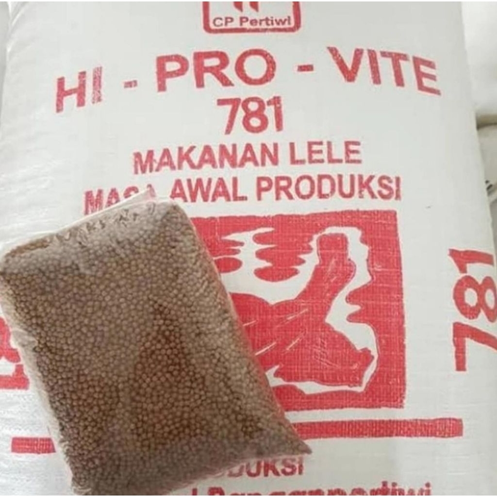 Pelet pakan ikan lele emas gurame nila 781 polos  3mm ikan siapp panen