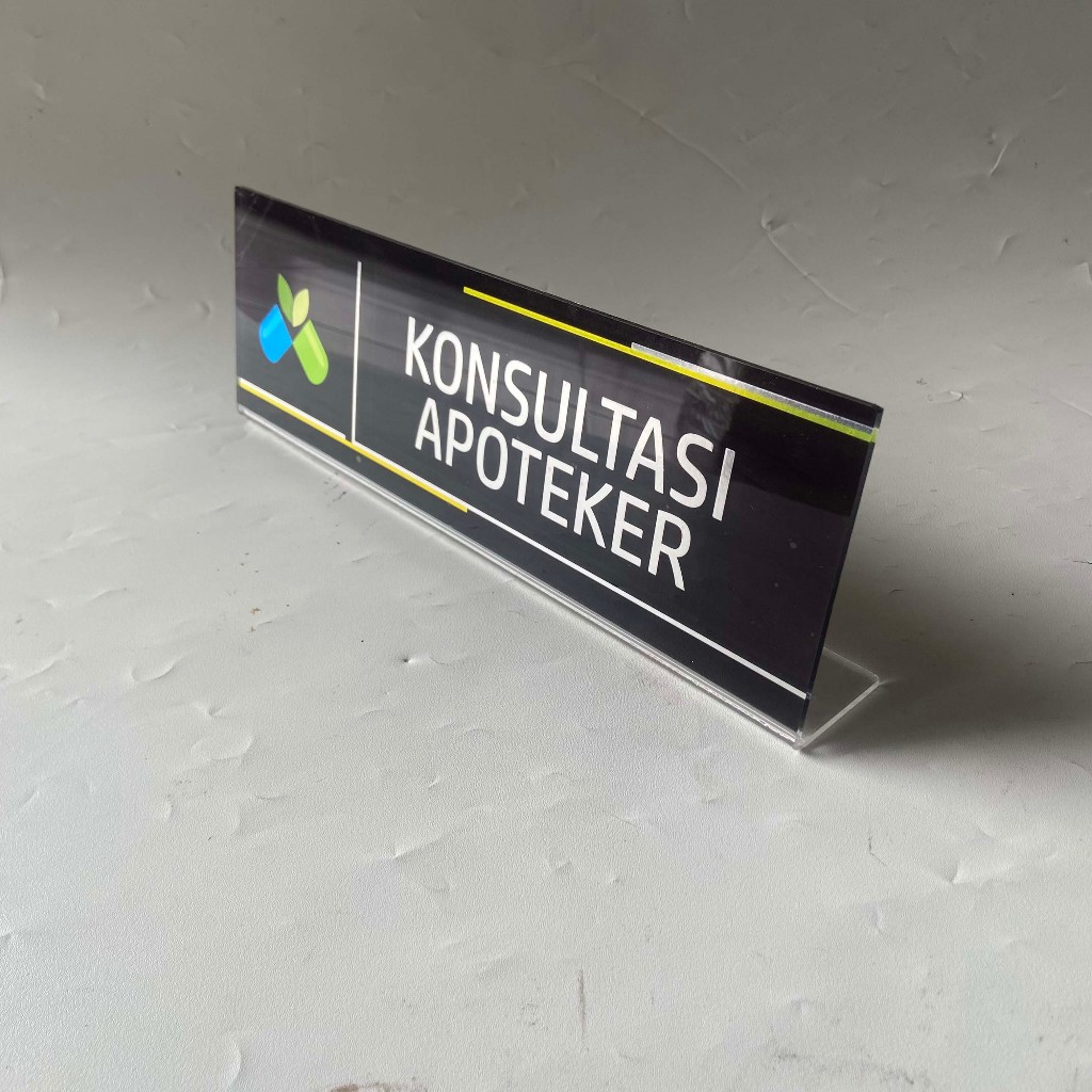 Akrilik Lipat Konsultasi Apoteker | Akrilik Meja Konsultasi Apoteker | Akrilik Farmasi