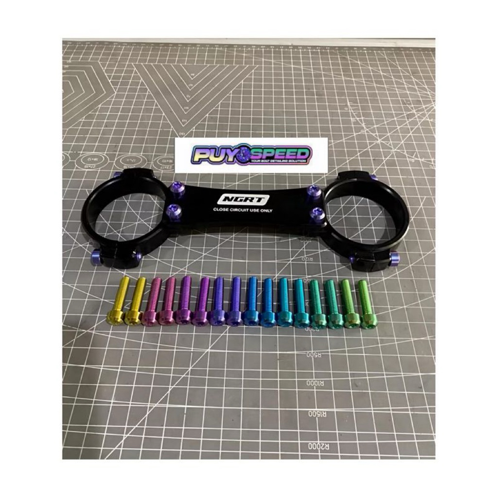BAUT TITANIUM BORGOL SHOCK DEPAN BAUT TITANIUM SET UNTUK BORGOL SHOCK SKOK SHOK DEPAN BAIT TITANIUM 