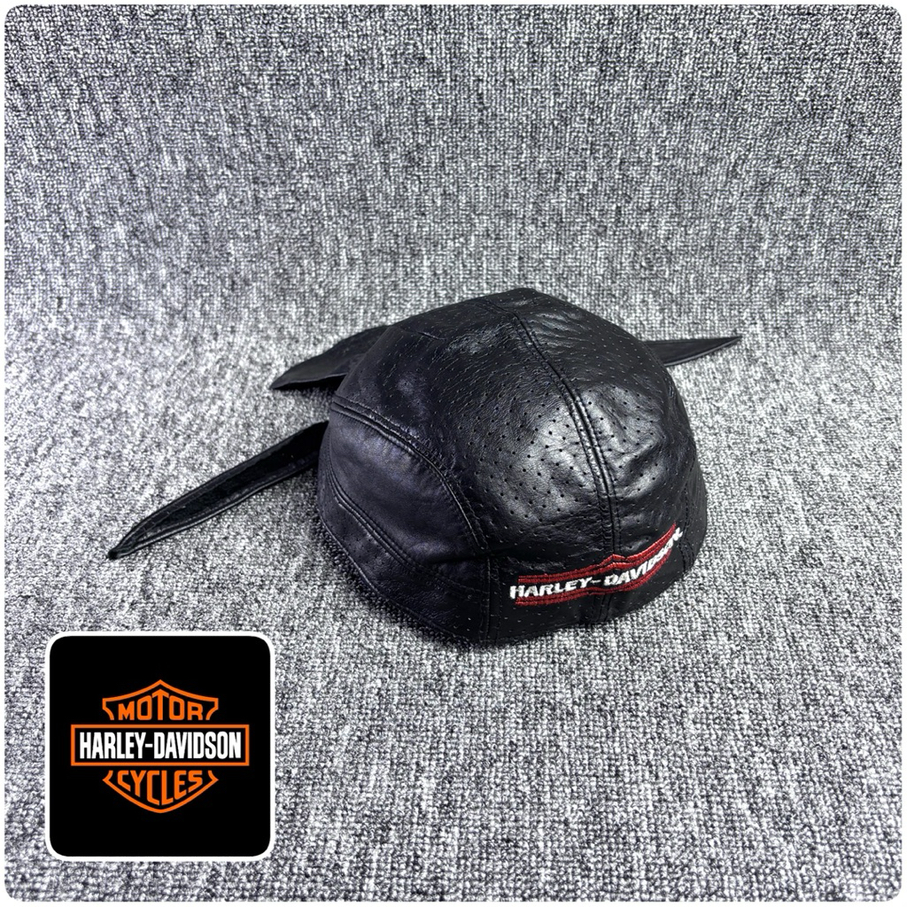 Topi Harley Davidson Biker Hat Kulit Second Preloved Original 346
