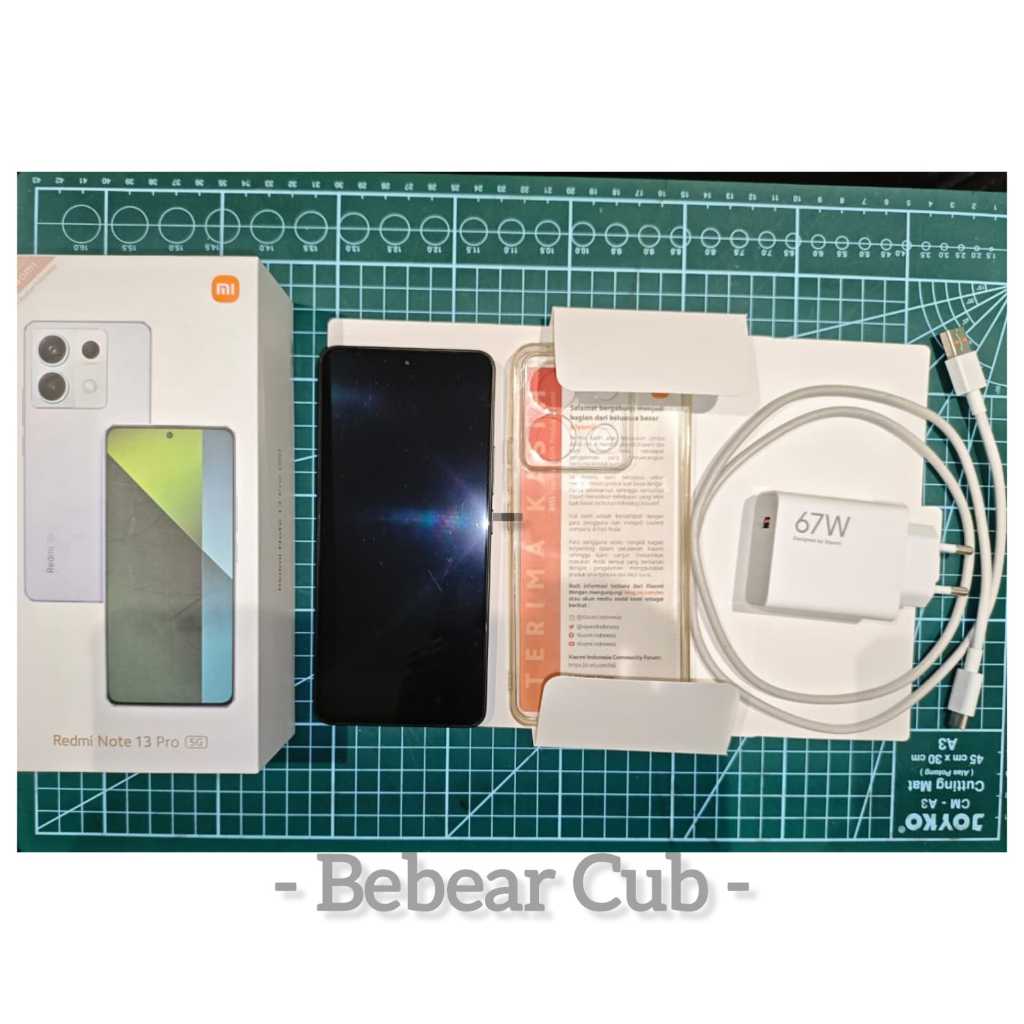 HP Smartphone Preloved Second Bekas Redmi Note 13 Pro 5G Midnight Black 8GB RAM / 256GB Bagus Mulus 