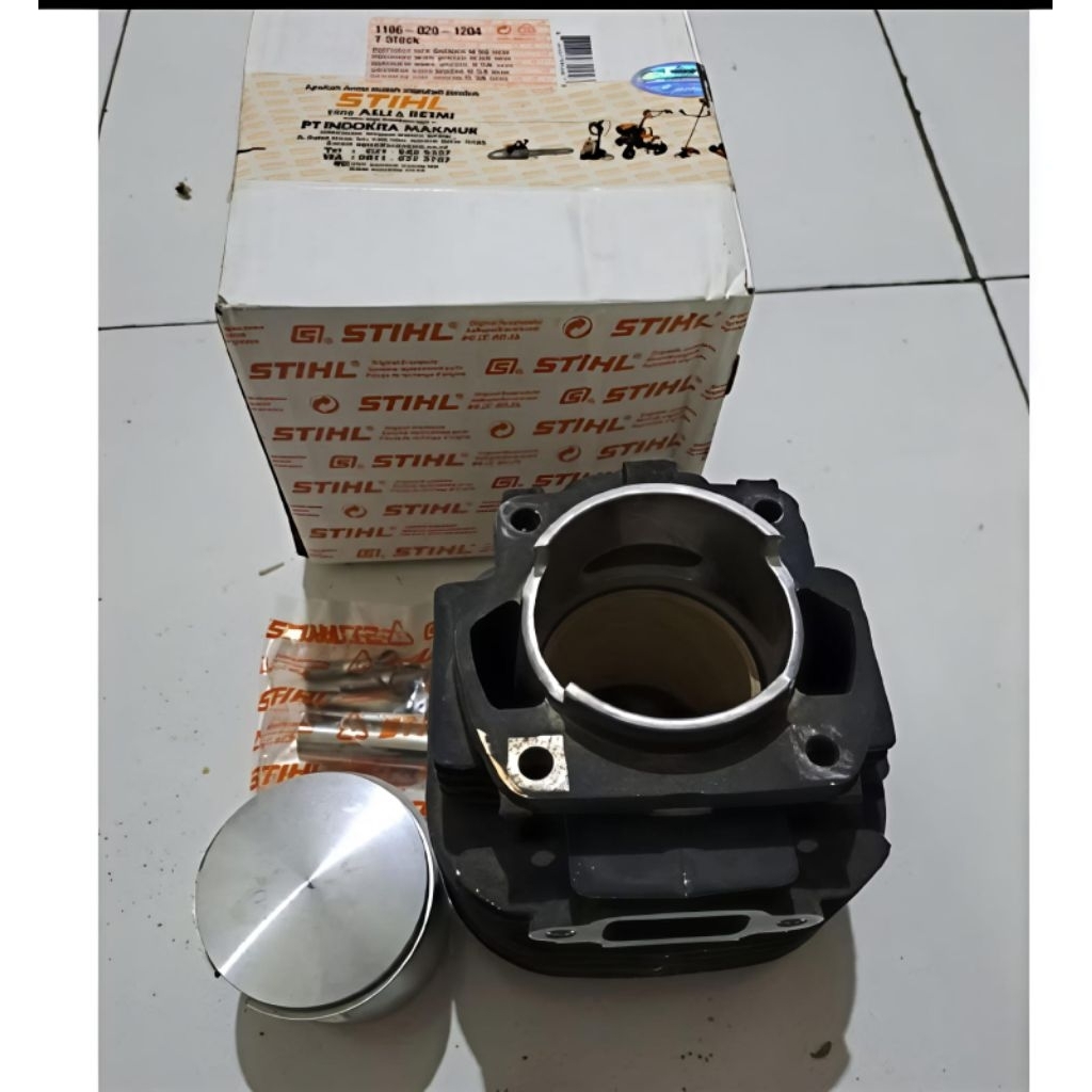 Blok Assy Poring Stihl Mahle With Piston Mesin Senso MS-070 STIHL Lengkap
