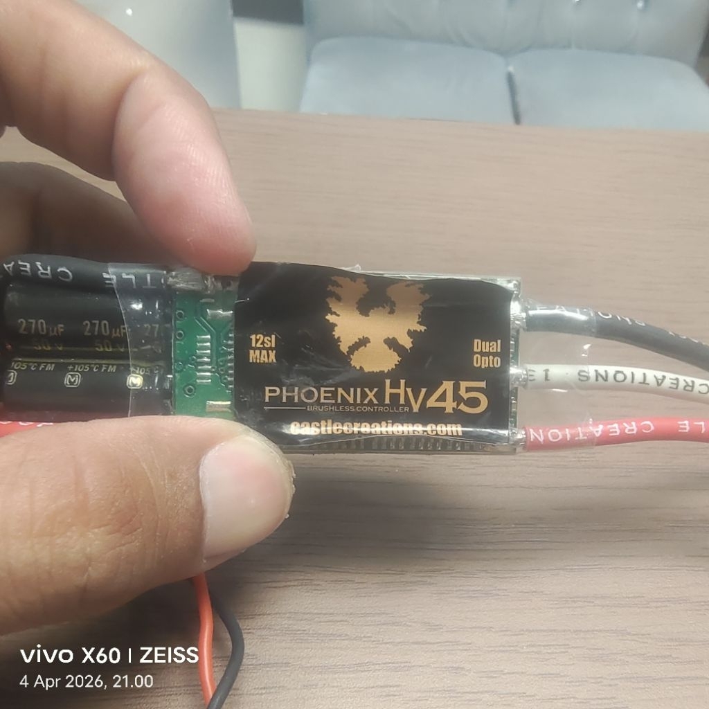 esc phoenik 45a hv bekas.bisa 8s lipo batre no ubec