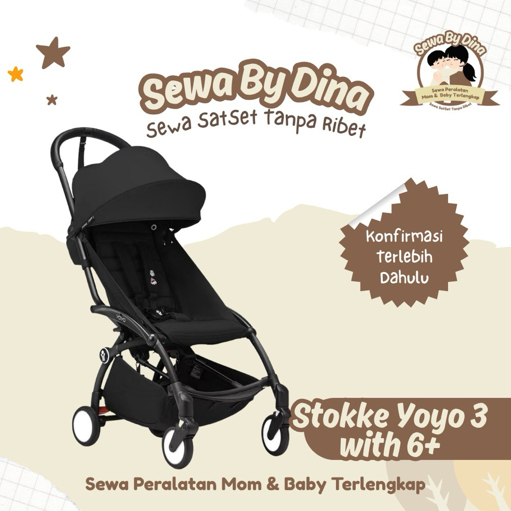 SEWA STROLLER STOKKE YOYO3 WITH 6+ INSTAN ONLY