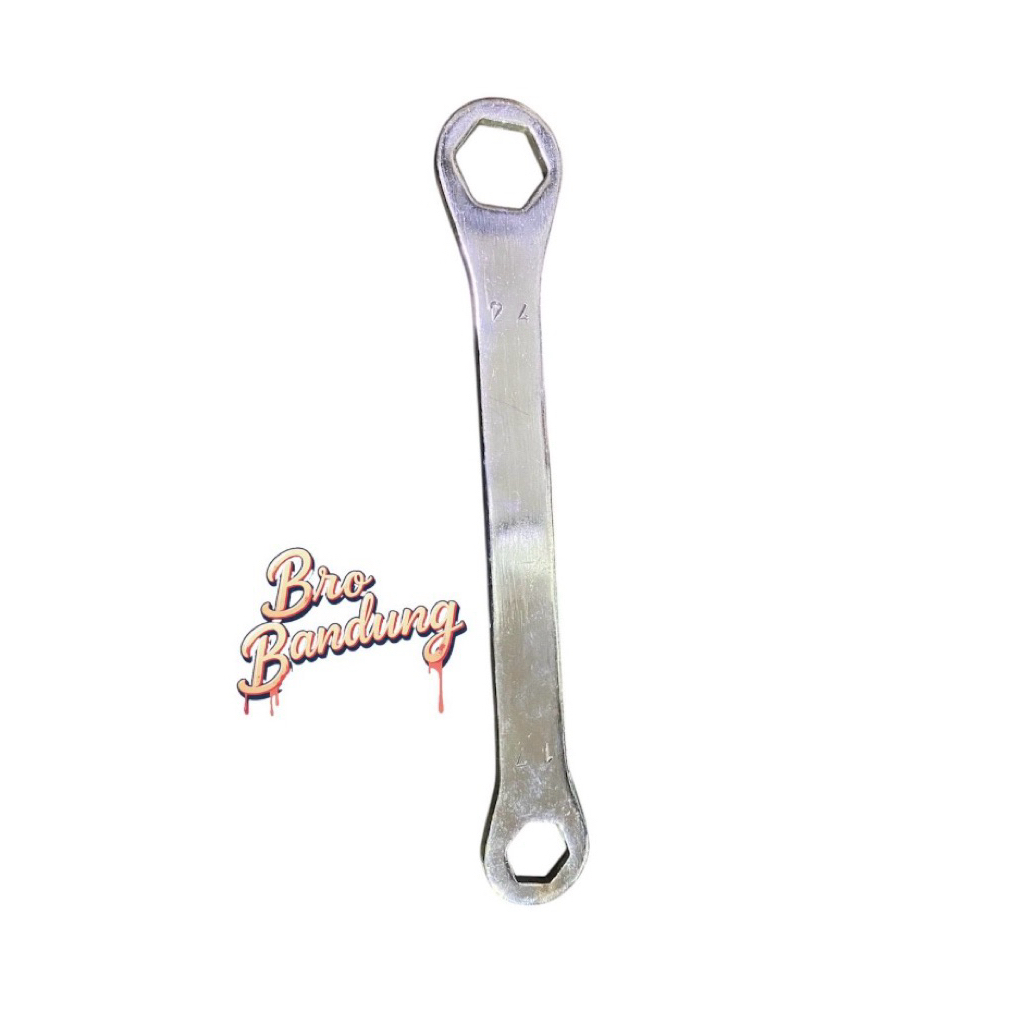 Kunci Tutup Klep Lurus 17 x 24 Buka Blok Mesin - Roda Belakang Motor Matic