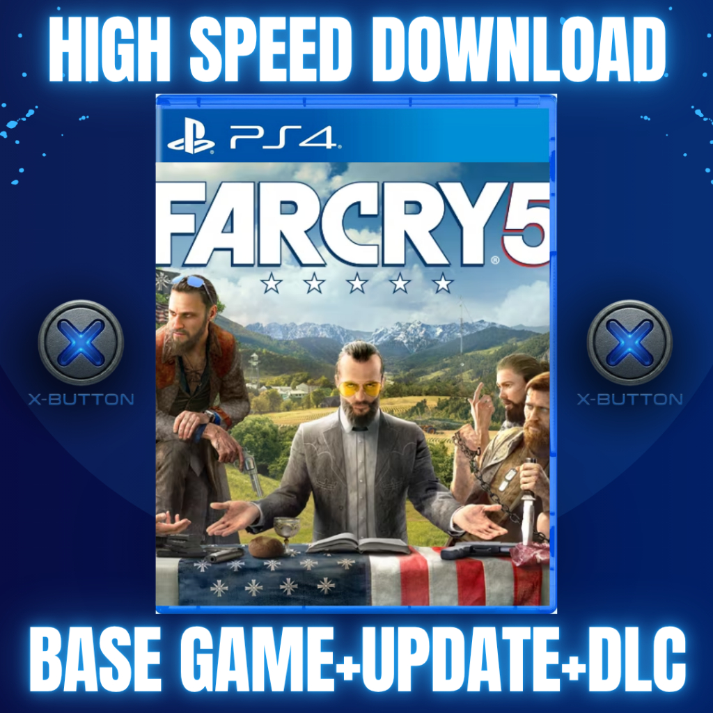 Far Cry 5  Game PS4 HEN Digital (Format PKG) | Full Version.