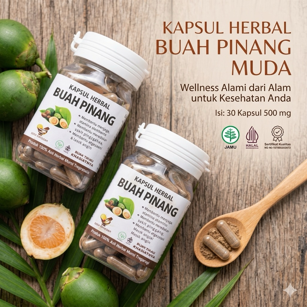 Kapsul Buah Pinang Muda Premium