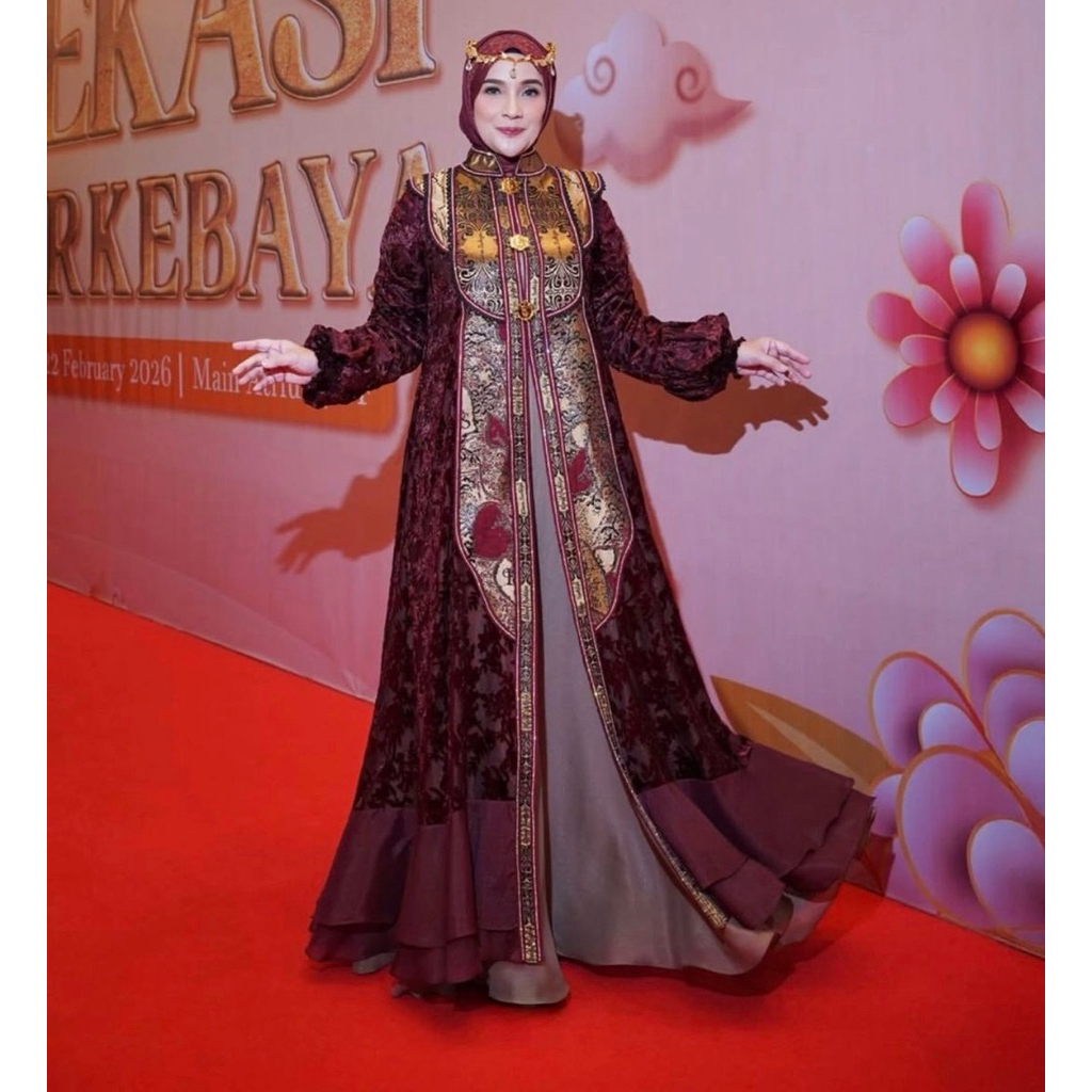 Gamis sultan eles lina sukijo gamis syari set linasukijo eles