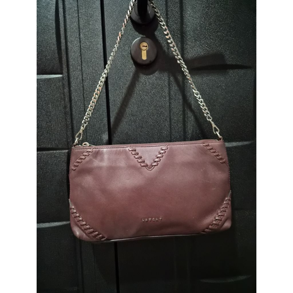 Tas shoulder kulit aksen jahitan Lovcat