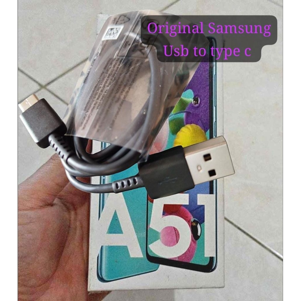 Kabel original Samsung Type c fast charger bawaan hp normal