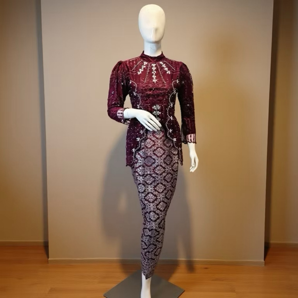 Kebaya silvia // kebaya tule // kebaya pesta wisuda lamaran // kebaya modern // kebaya tunik // keba