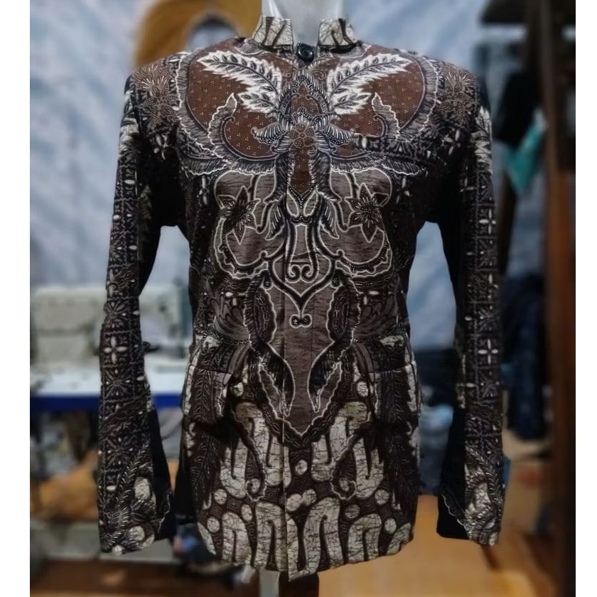 new  motif Gaharu jas koko batik basofi keren