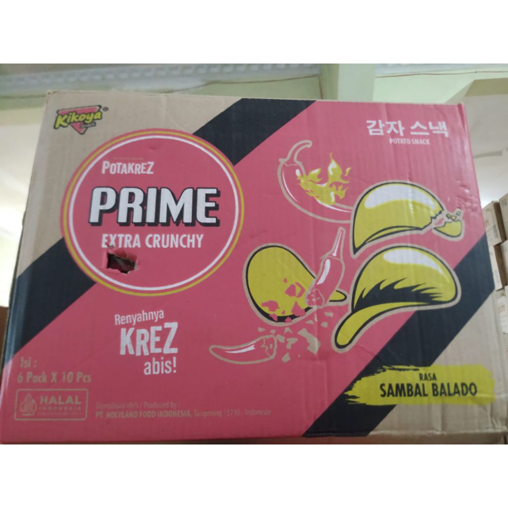 KIKOYA POTAKREZ POTATO SNACK PRIME EXTRA CRUNCHY 1 KARTON