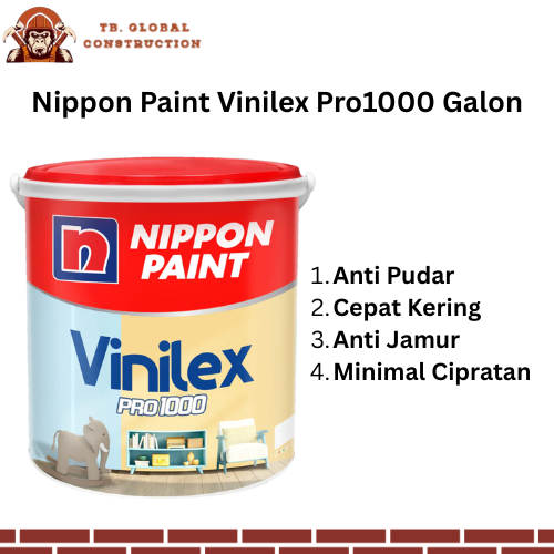 Cat Tembok Vinilex Pro 1000 4,5 Kg Cat Dinding Interior Exterion Vinilex Pro 1000