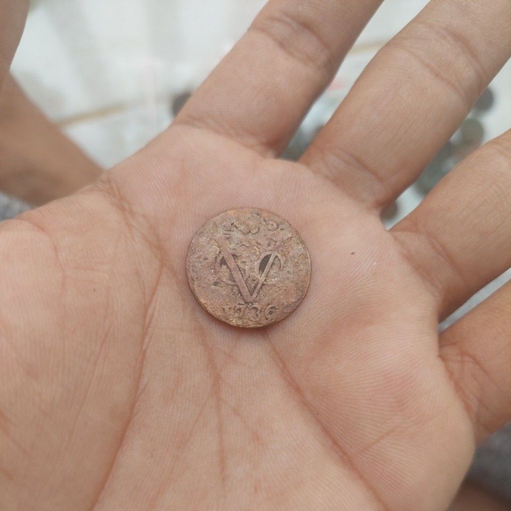 Koin voc Holland tahun 1736 fine.