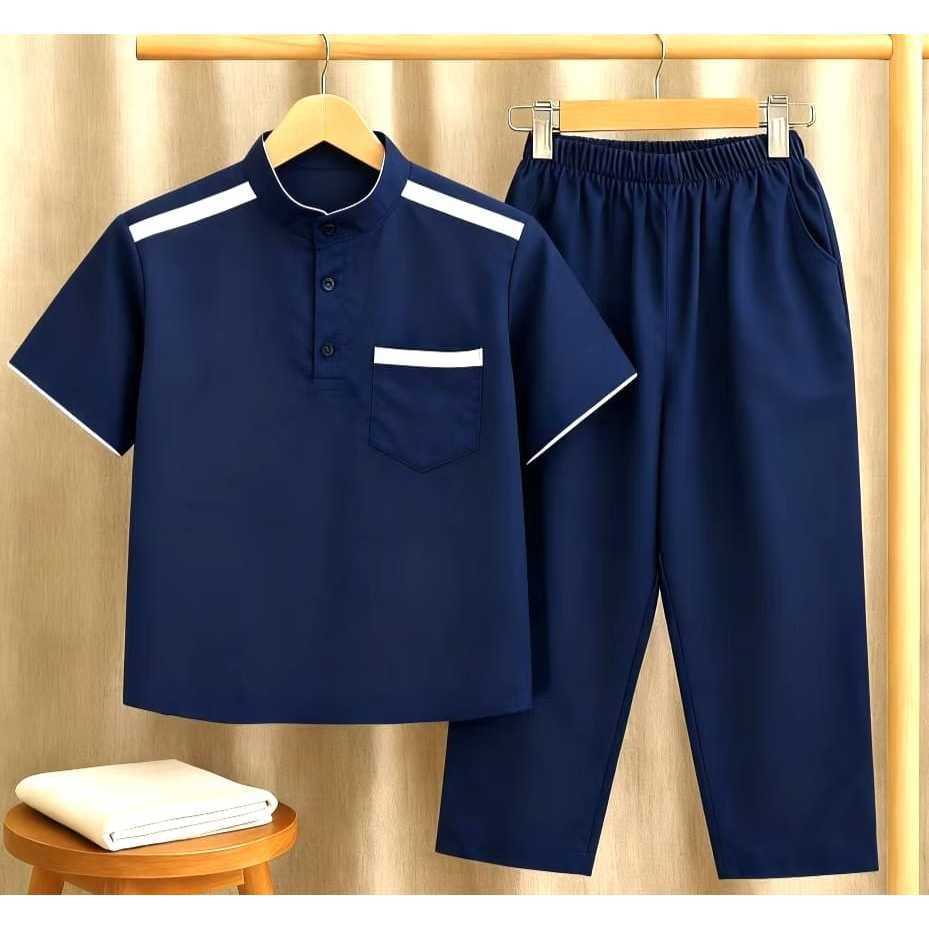 Baju Koko Anak Al Fatih Katun Madinah Setelan