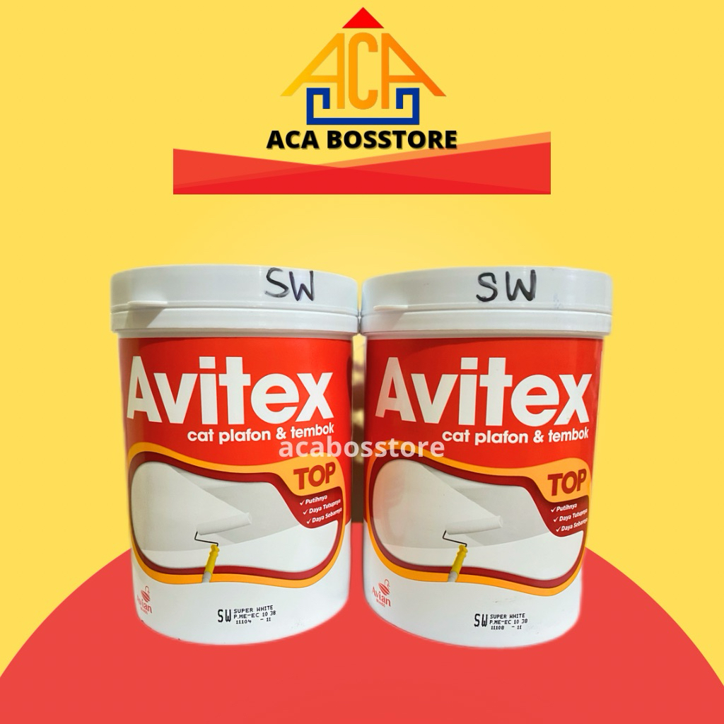 Avitex TOP Cat Plafon dan Tembok Dinding Cat Gypsum GRC 1 Kg