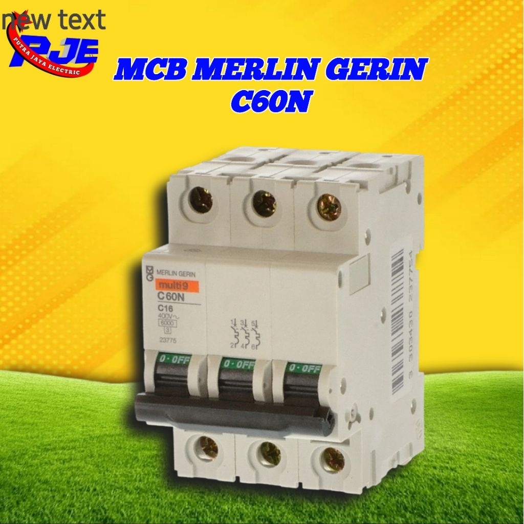 MCB MERLIN GERIN C60N 3PHASE. TERSEDIA 10A. 25A. 32A. KUWALITAS ORIGINAL