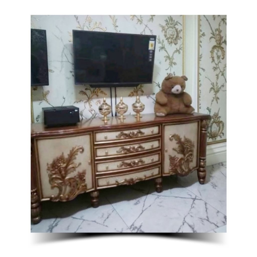 MEJA TV BIFET TV BIFET UKIRAN JEPARA BIFET CLASSICAL BIFET JATI JEPARA