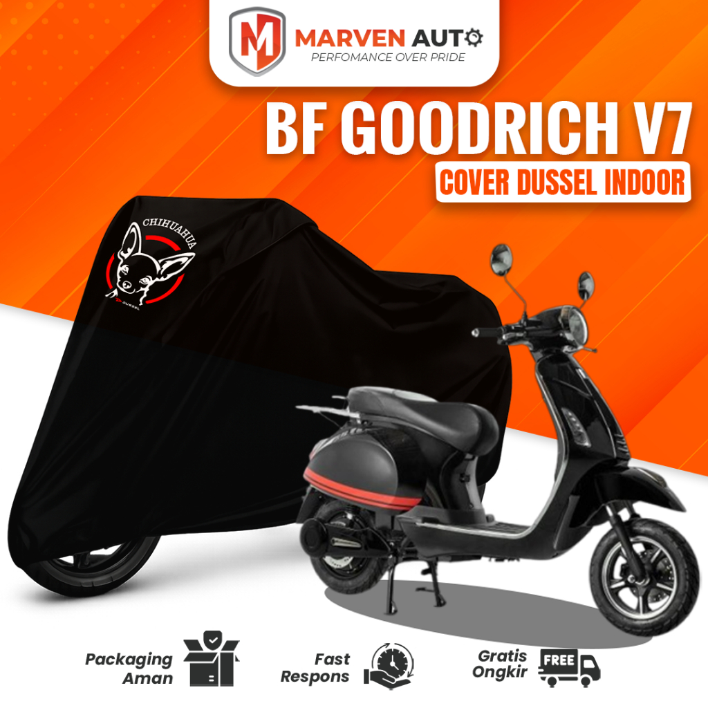 Cover Motor Murah BF Goodrich V7 Motor Sepeda Listrik – Sarung Pelindung Motor Indoor Spunbond Motif