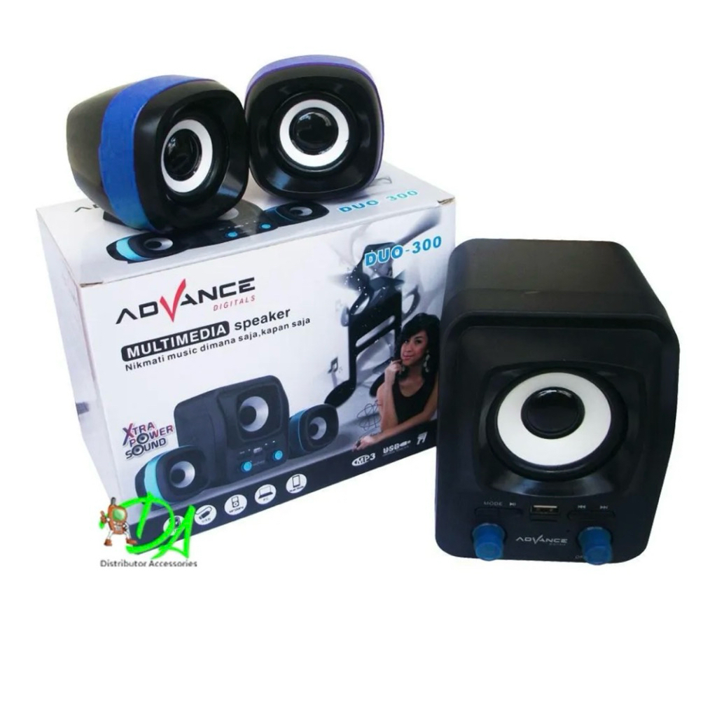 Advance Duo 300 Multimedia Speaker  - SPEAKER ADVANCE DUO-300 Spesifikasi : -MP3 Player -Support Fdi