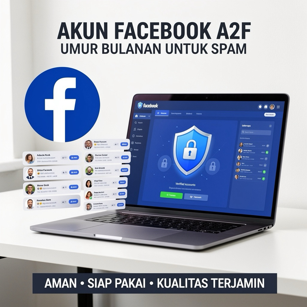 AKUN FB A2F UMUR BULANAN UNTUK SPAM