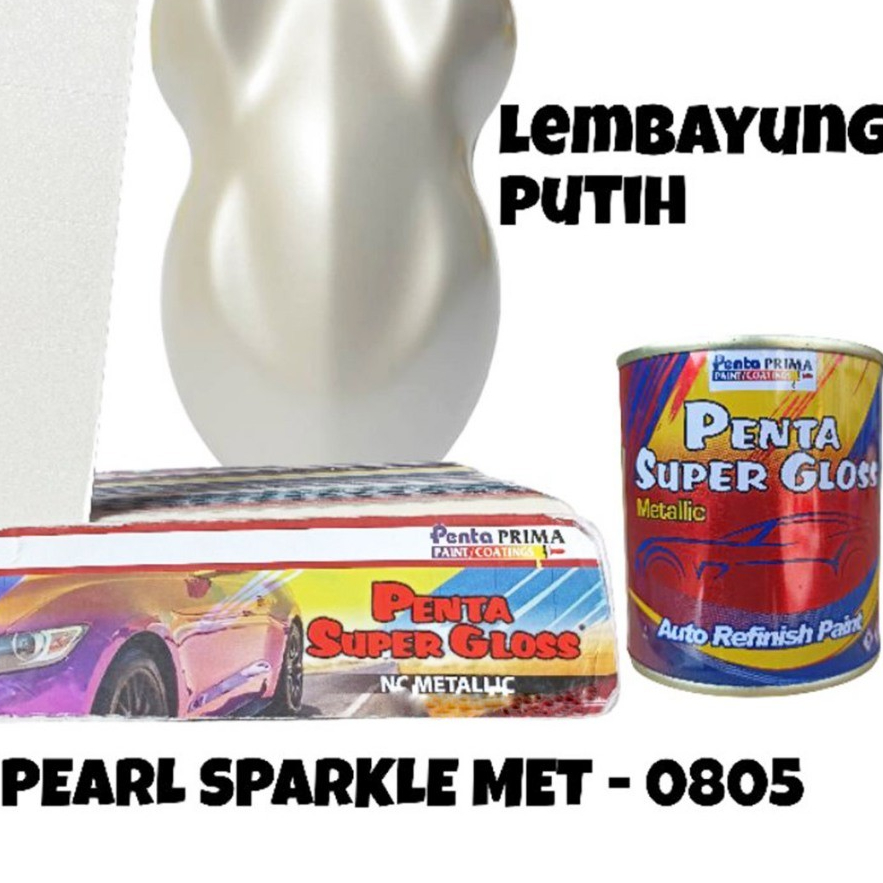 Cat Penta Super Gloss Metalic NC PEARL SPARKLE MET - Mutiara Putih / Lembayung Putih termurah