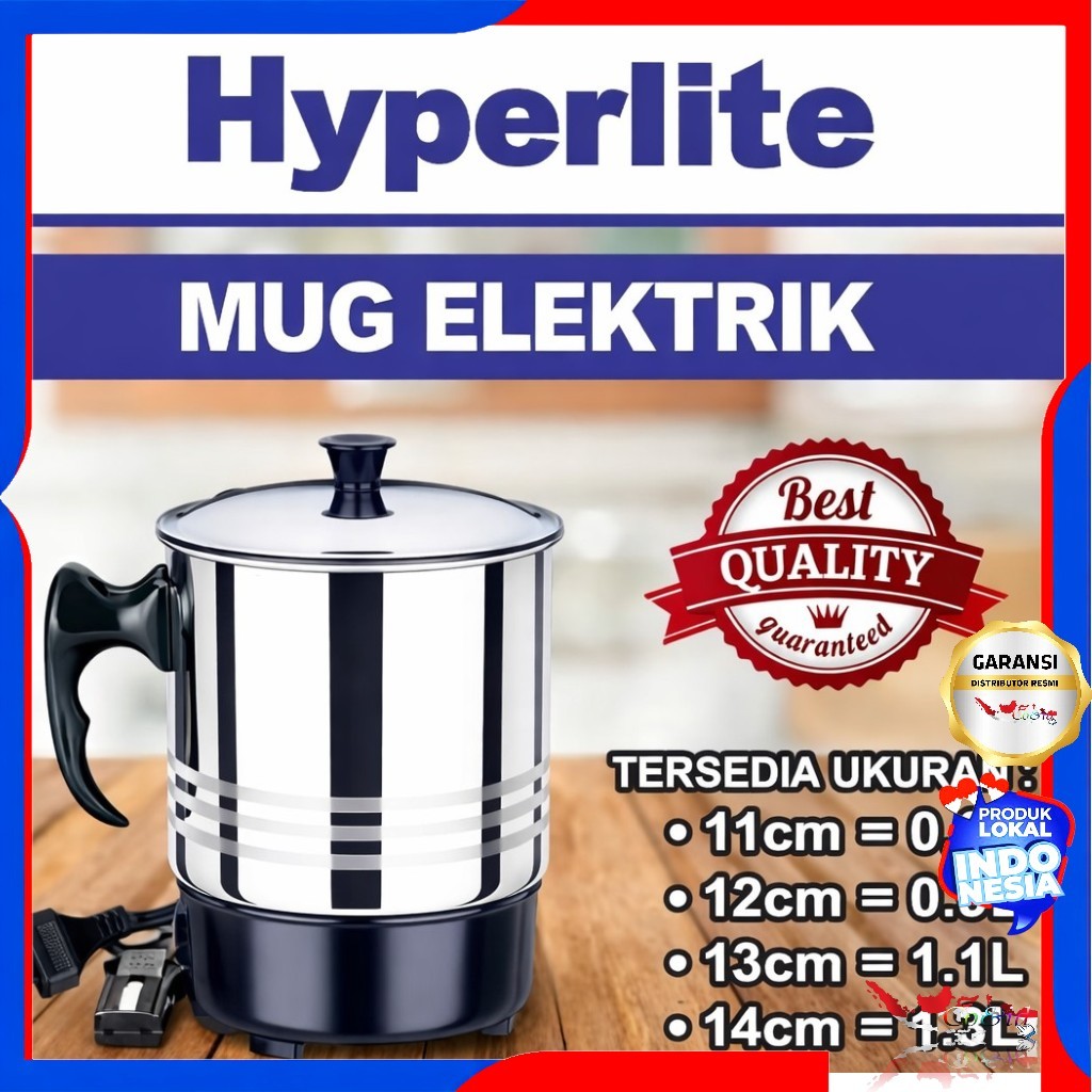 Teko Listrik Hyperlite 14cm Mug Listrik 14Cm Hyperlite Pemanas Air Portable