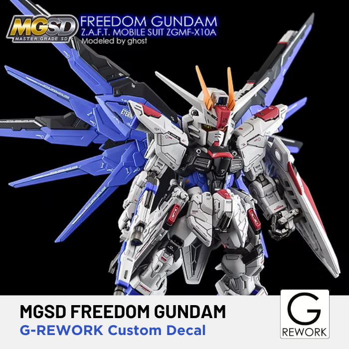 G-Rework MGSD Freedom Gundam Custom Water Decal