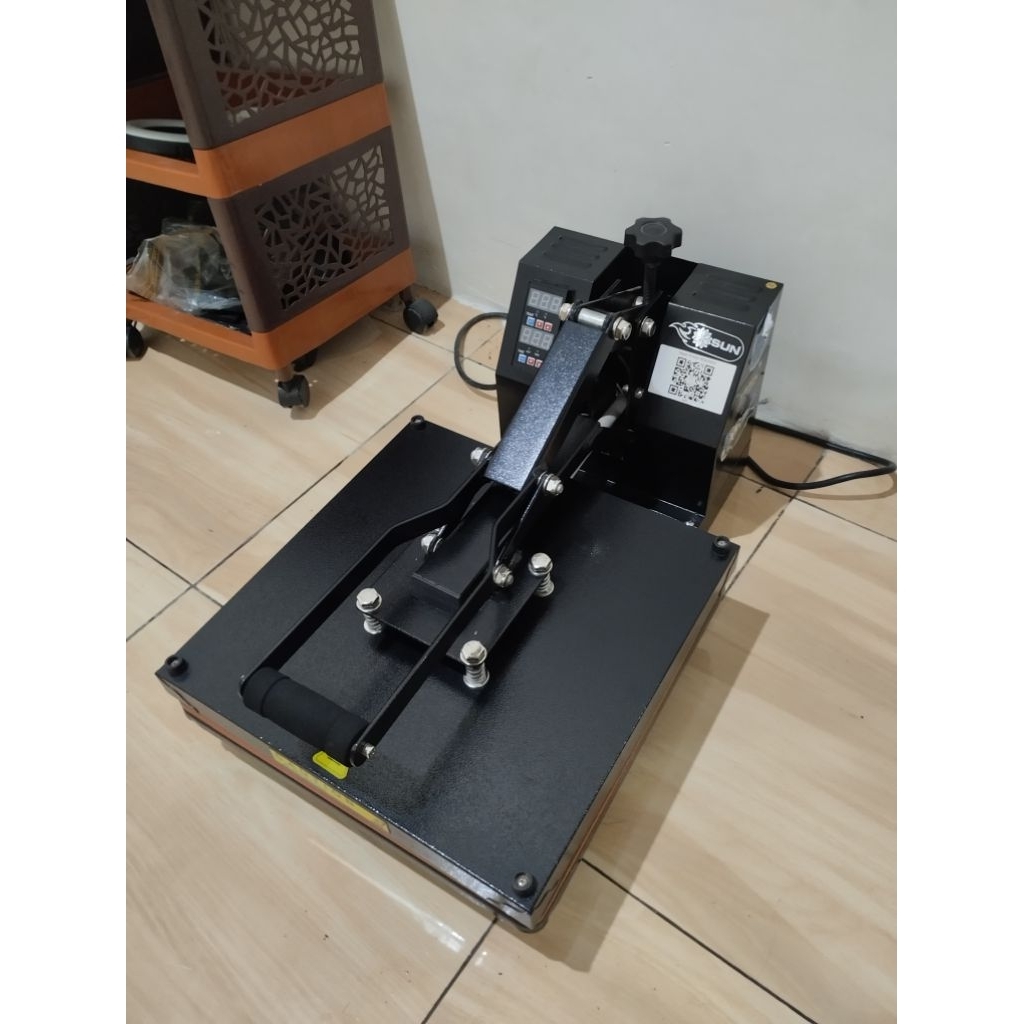 SUN Mesin Flat Heat Press GKT-03 900w  (Mesin Press Sablon Kaos) BEKAS