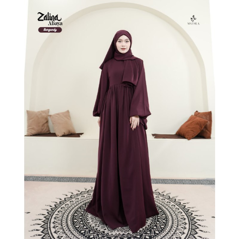 READY Abaya Zalina by Mathla Strech Abaya Trend 2026