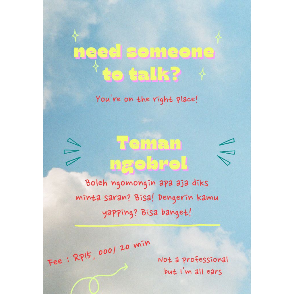 Jasa Teman Ngobrol/Call