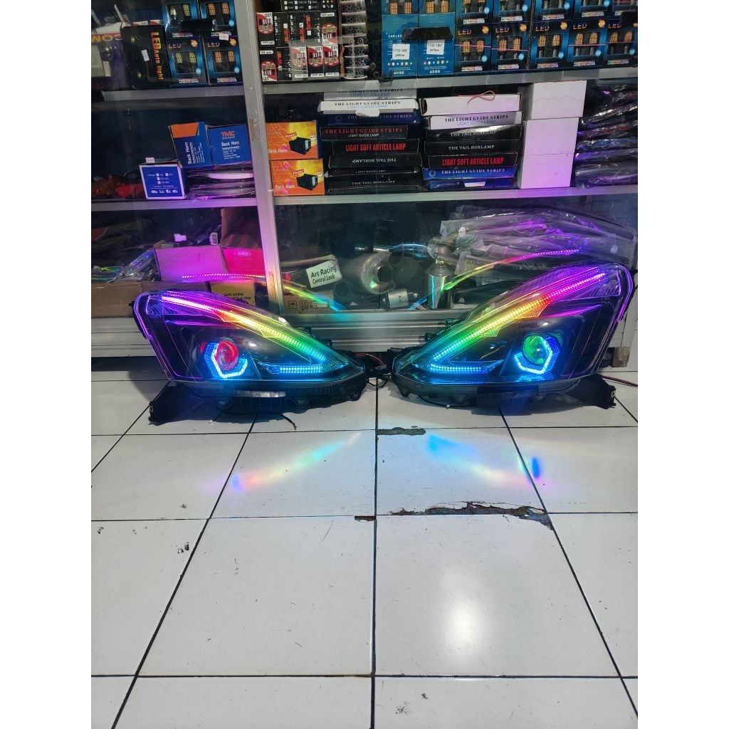Headlamp Biled Nissan Livina L11 2013-2019 full RGB