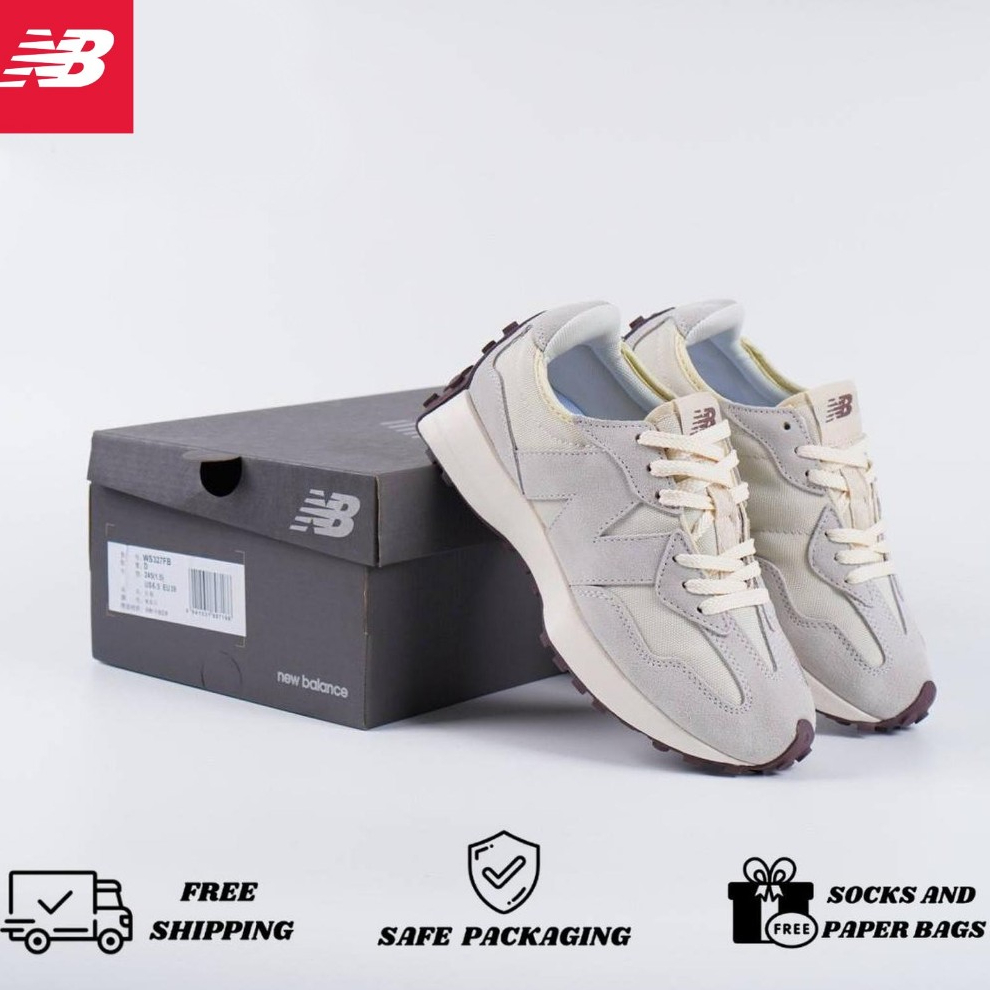 Sepatu New Balance 327 Angora Original Pria Wanita NB 327 Premium Sneakers Import