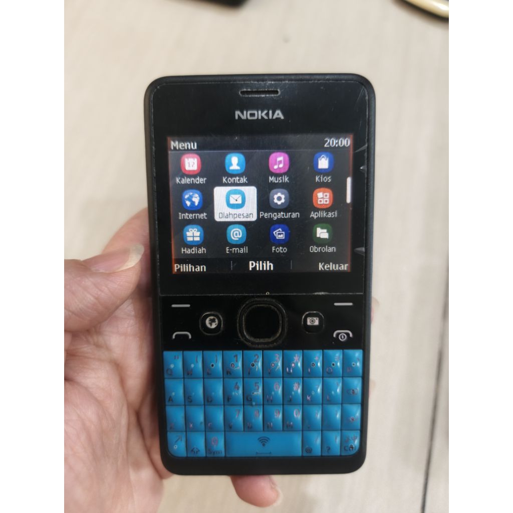NOKIA ASHA 210 QWERTY DUAL SIM ORIGINAL NORMAL SIAP PAKAI HANDPHONE NOKIA SECOND JADUL UNIK LANGKA