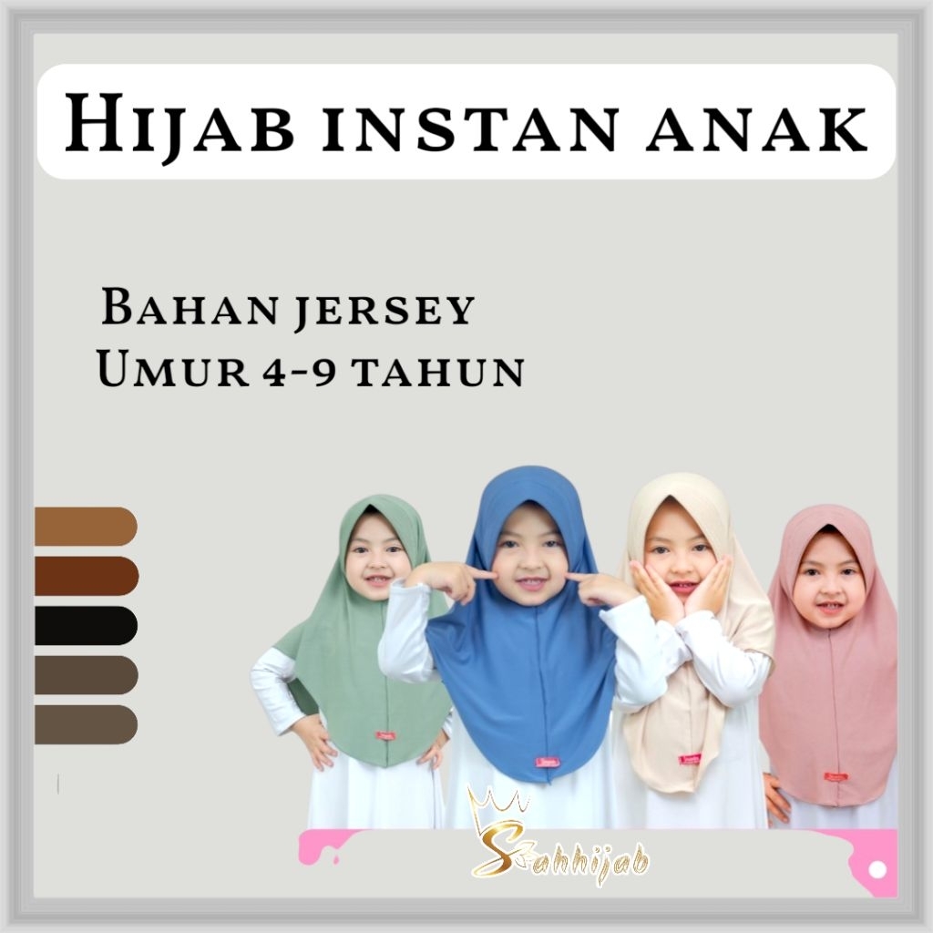 Sahhijab-HIJAB ANAK INSTAN JERSEY PREMIUM by SHAMIRA
