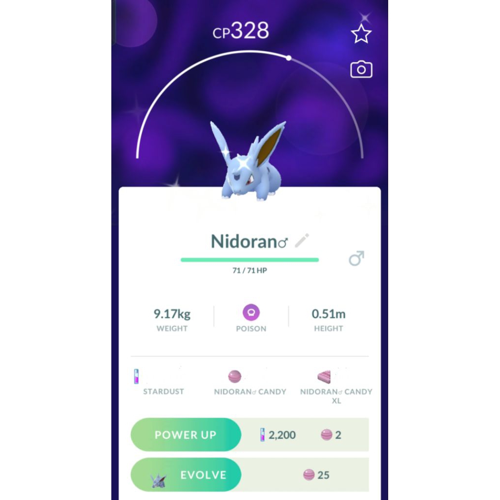 POKEMON GO - NIDORAN SHINY (M) (F)