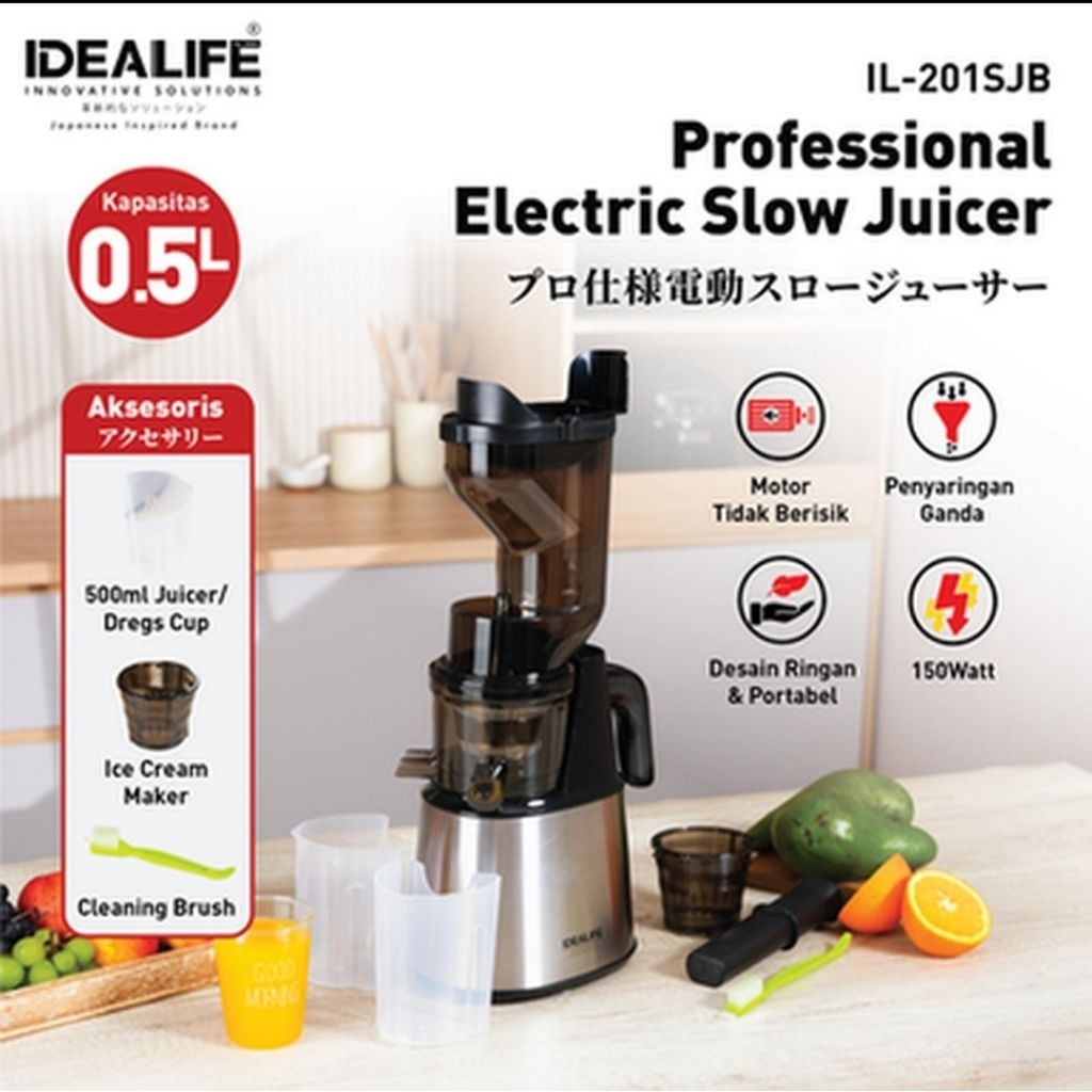 Slow juicer Idealife IL-201SJB