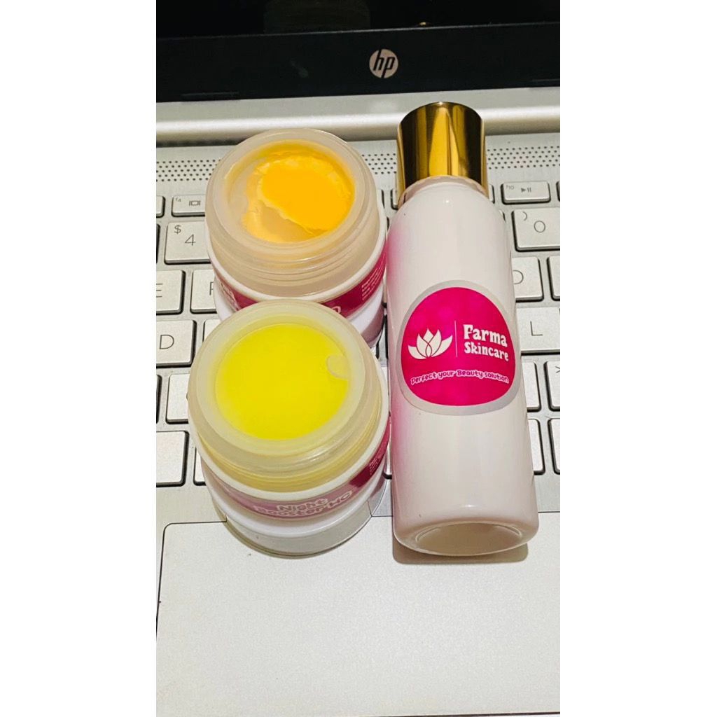 PAKET HC FARMA SKINCARE MEMUTIHKAN,MEMUDARKAN BEKAS JERAWAT,MENYAMARKAN FLEK,MENGERINGKAN JERAWAT