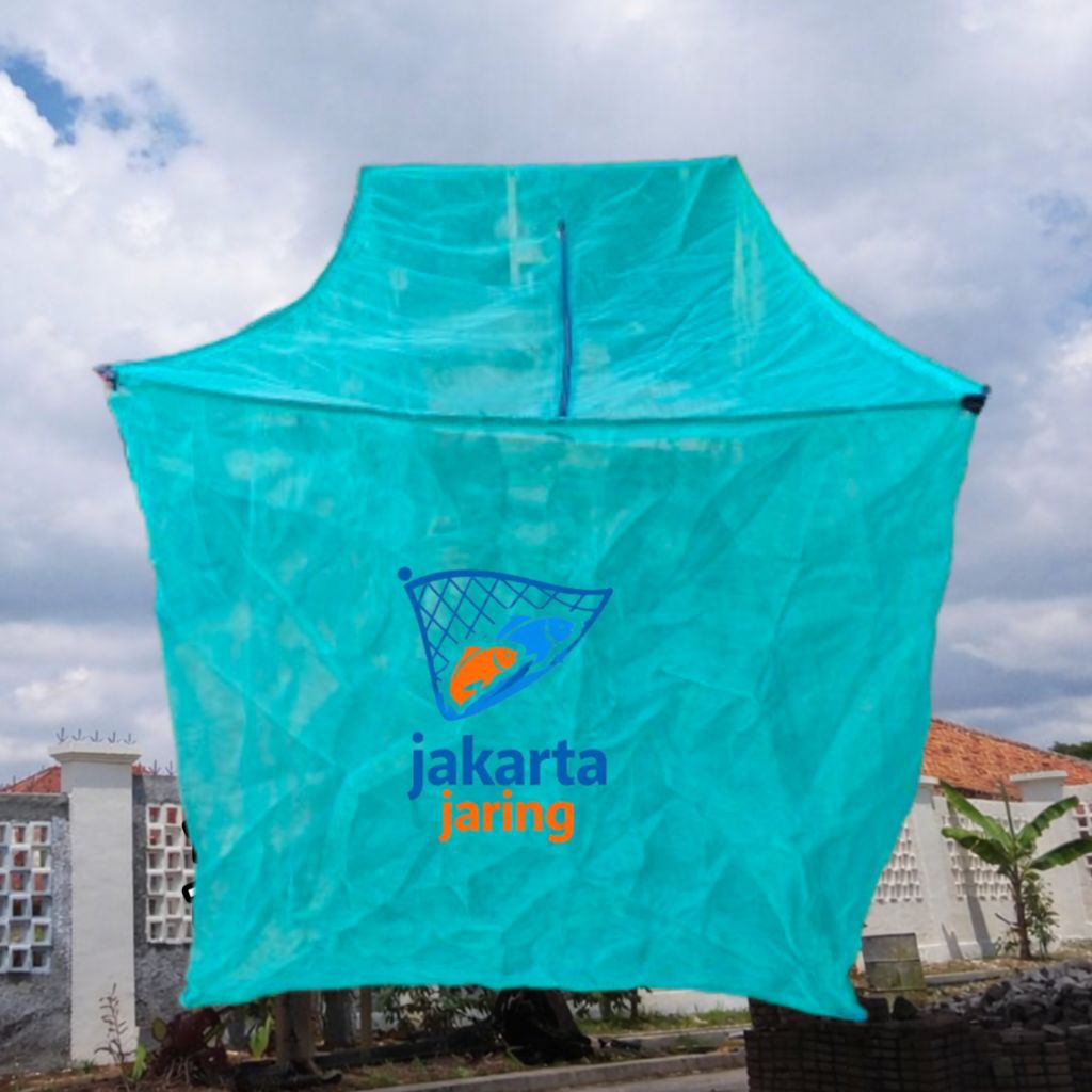 keramba ikan 3x1x1 2x2x1 2,5x1x1 tutup resleting lebih aman harga murah, jaring keramba ikan