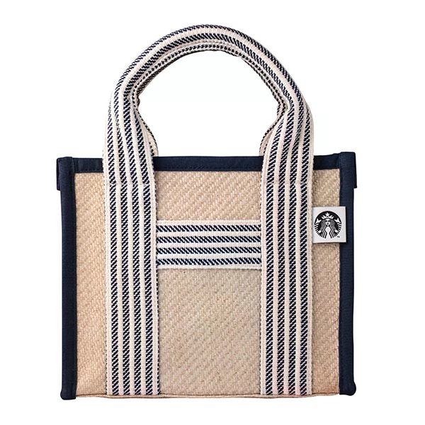 Totebag Starbucks Goddess Imitation Grass Woven Style Bag Gray | City Feature Series-Dajia Zhongshan