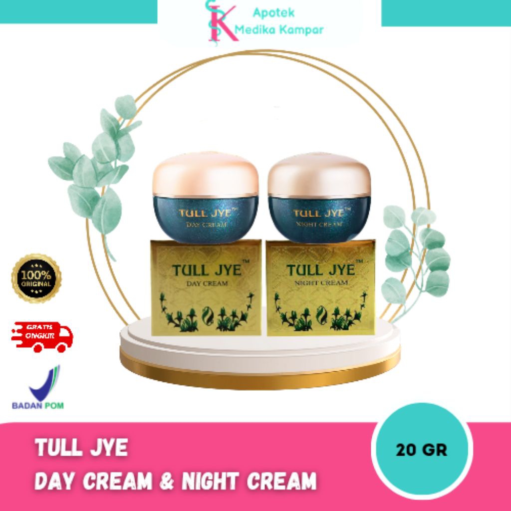 TullJye / tull jye Day Cream 20gr //Tull Jye Hijau Night Cream 20ml