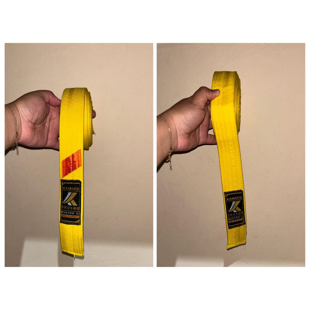Preloved Sabuk Karate Kuning - Nyaman Dipakai untuk Latihan Karate