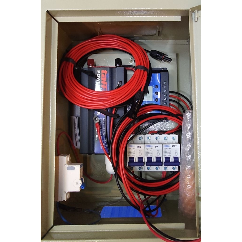 PAKET SHS SOLAR HOME SYSTEM PLTS OFF GRID MINI 300WP SOLAR PANEL - 2400WH