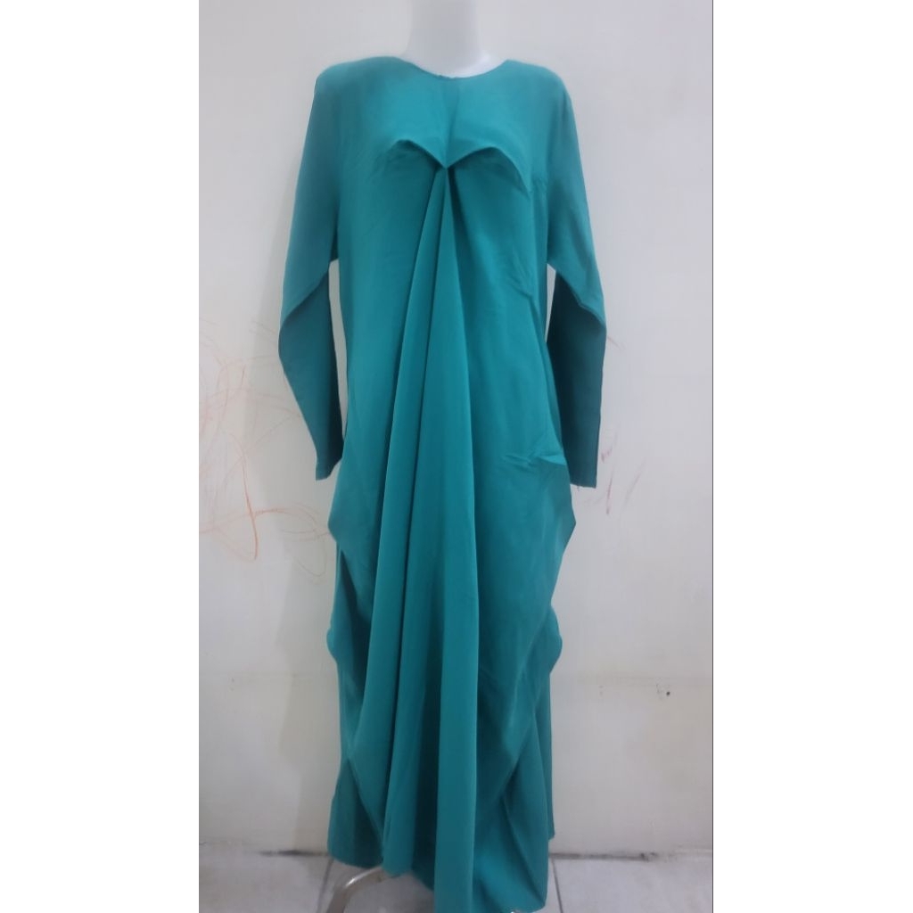 PRELOVED Baju Muslim / Gamis Wanita ukuran XL warna hijau tosca