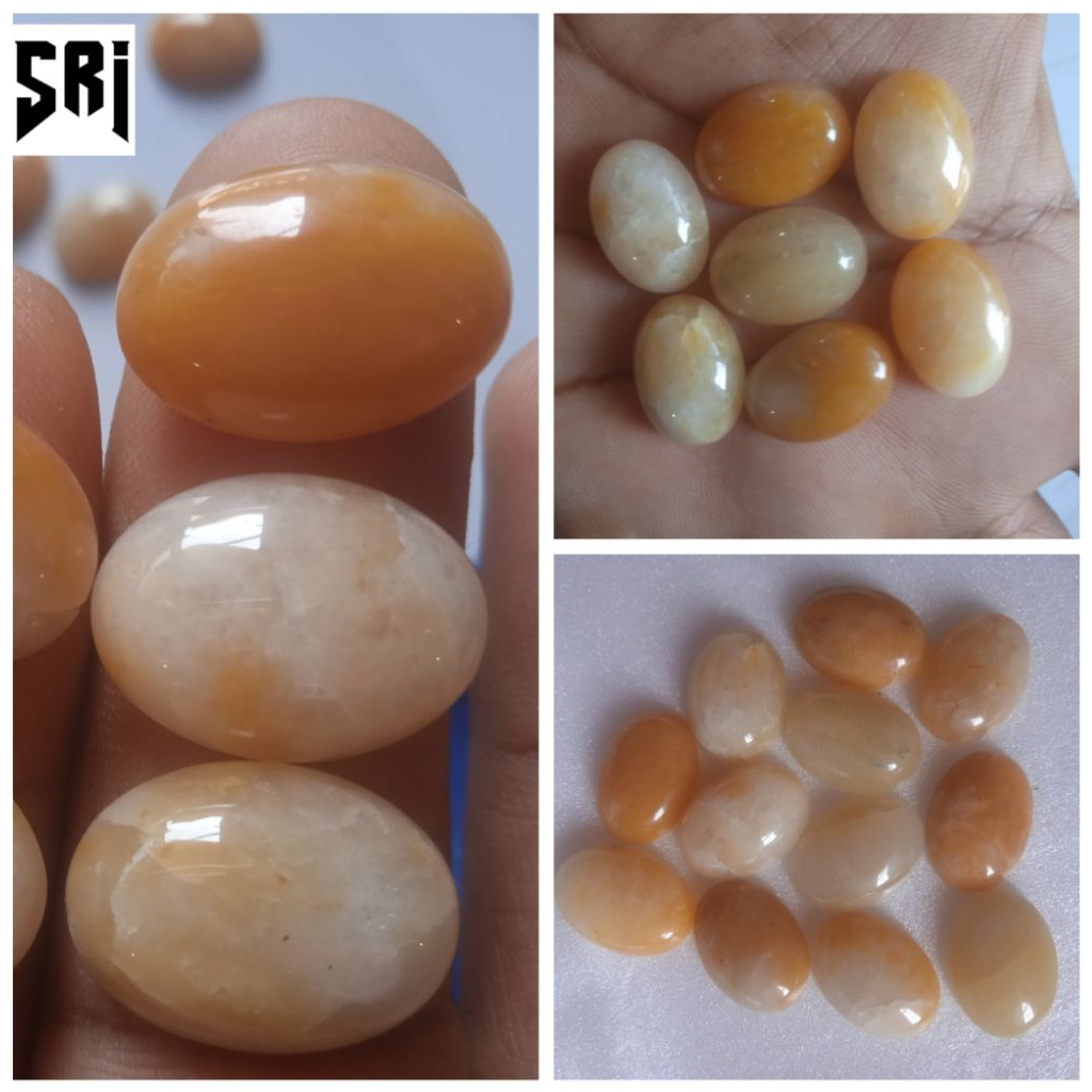 3 BUTIR BATU AKIK MUANIGAJUAH 18X13mm ORIGINAL NATURAL ASLI BATU ALAM