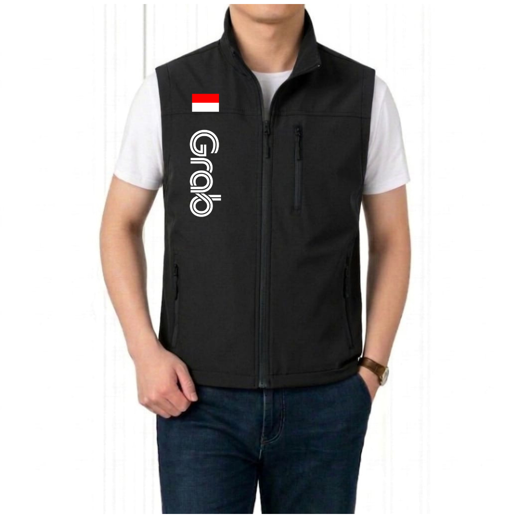 Promo.. Rompi terbaru premium berkualitas grab / gojek / rompi kang ojol grab / rompi transportasi o